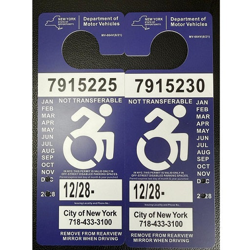  Buy NYC handicap New York Disabled parking permit stickers  Department of Motor Vehicles 