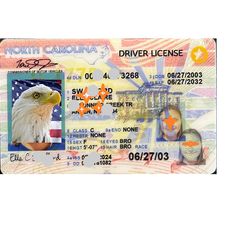 North Caroline ID - USA BEST FAKE ID